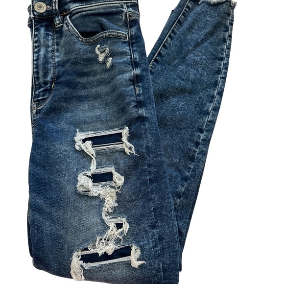 Woman’s distressed American 🇺🇸 Eagle 🦅 high waisted skinny jeans 👖 - Picture 6 of 7